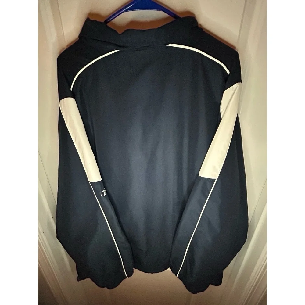 Vintage Y2k Reebok Insulated Full Zip Navy Blue‎ Windbreaker Jacket Sz Mens XL